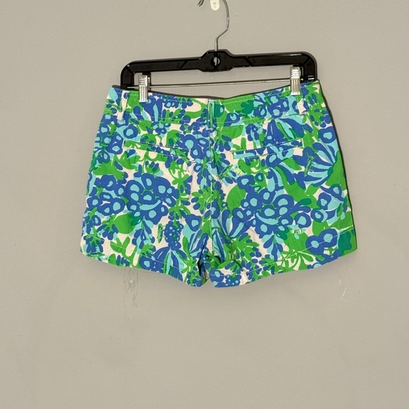 Lilly Pulitzer Green and Blue Floral Shorts - Picture 2 of 7